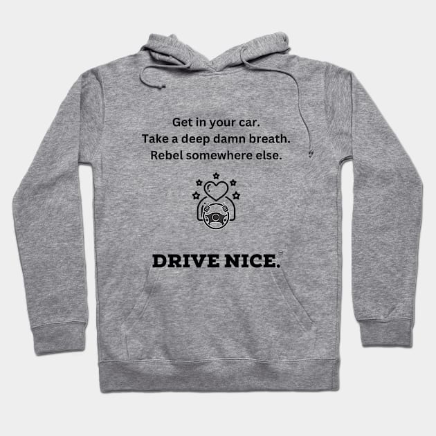 Drive Nice, breathe Hoodie by TraciJ